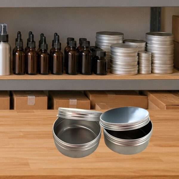 Empty Aluminium Tins – 15ml (Screw-Top)