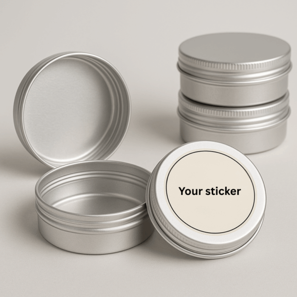 Empty Aluminium Tins – 15ml (Screw-Top)