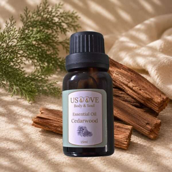Cedarwood Essential Oil 30mL amber bottle | Warm woody essential oil | USOOVE